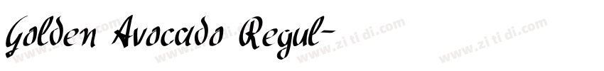 Golden Avocado Regul字体转换
